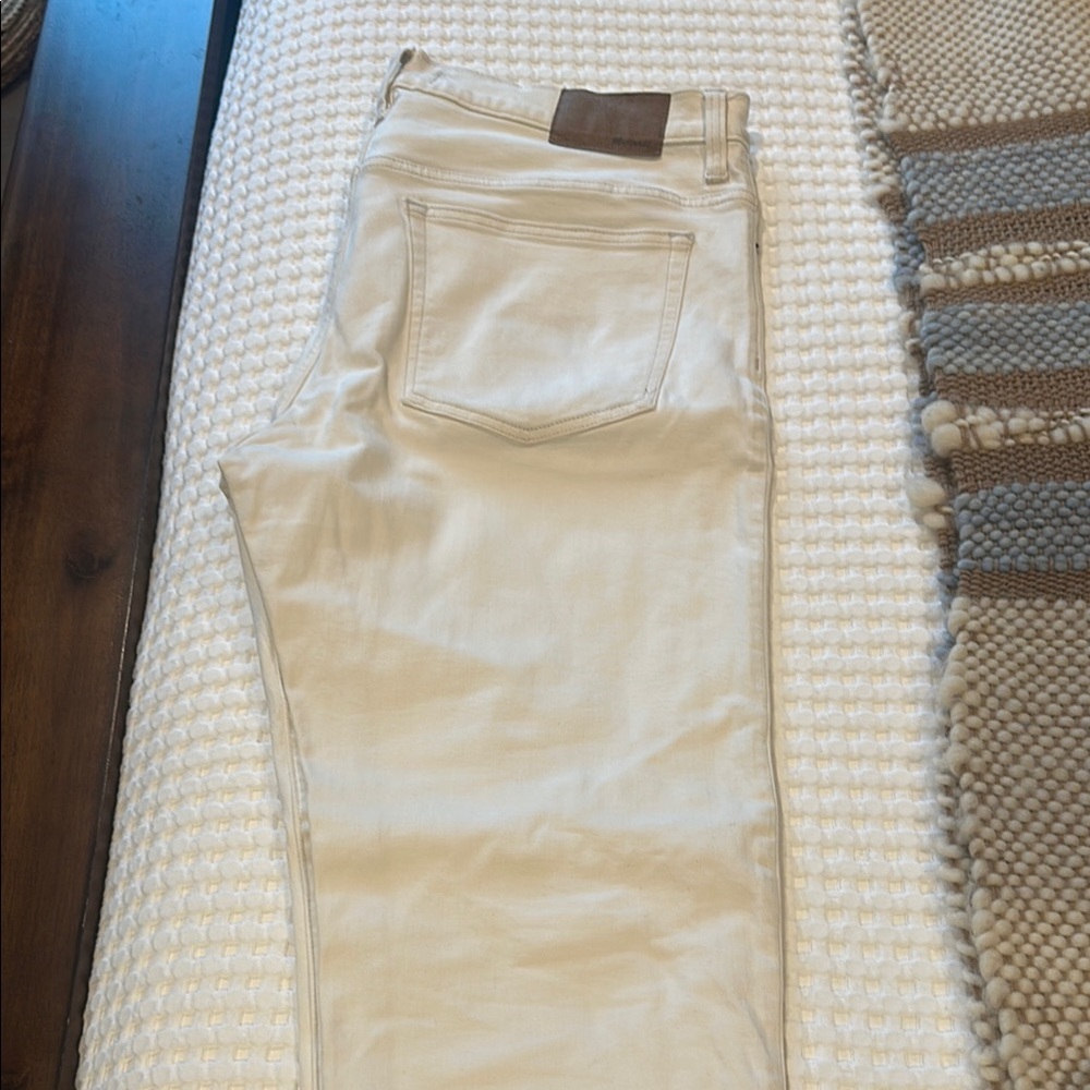 Madewell Cream Relaxed Jeans